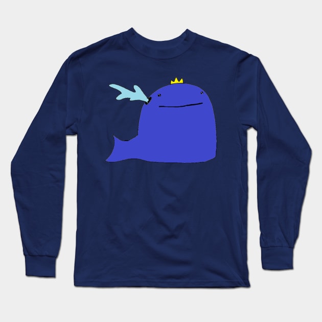 King Whale Long Sleeve T-Shirt by Noolan